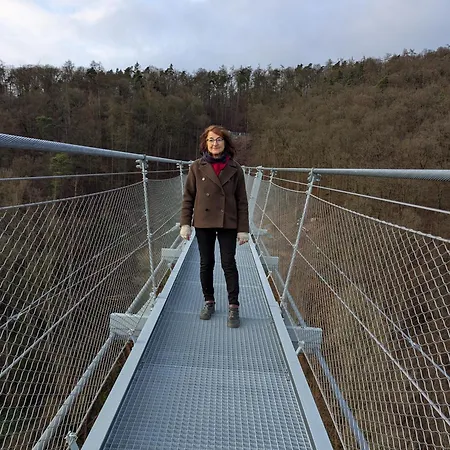 Und Panorama Am Highwalk Wildgehege Wanderwege Und Ruhe * Rotenburg an der Fulda